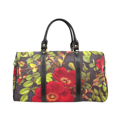 flowers #flowers #pattern #flora New Waterproof Travel Bag/Large (Model 1639)