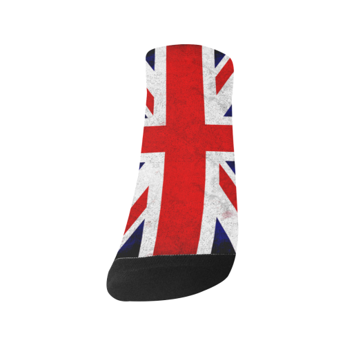 United Kingdom Union Jack Flag - Grunge 2 Women's Ankle Socks