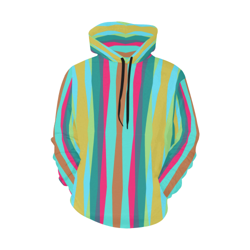 random colors 2 All Over Print Hoodie for Men (USA Size) (Model H13)