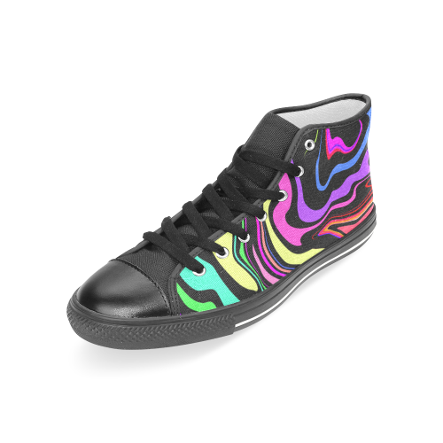 the_80s_r_back Women's Classic High Top Canvas Shoes (Model 017)