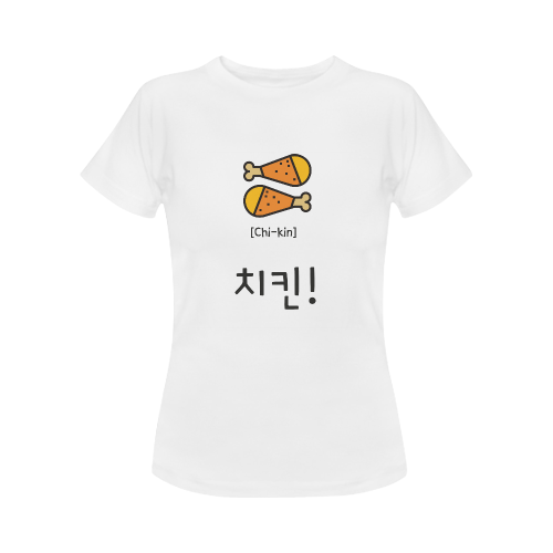 chickenkoreanshirtwomen Women's Classic T-Shirt (Model T17）