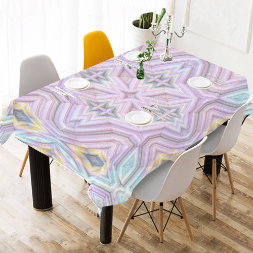 Pastels Cotton Linen Tablecloth 52"x 70"