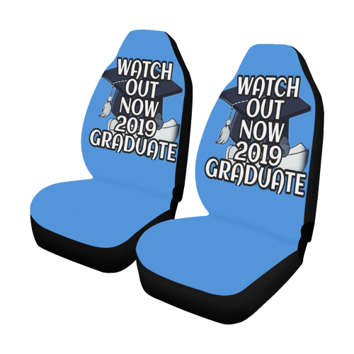 Watch out now 2019 Graduate Car Seat Covers (Set of 2)