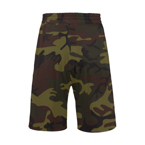 Camo Green Brown Men's All Over Print Casual Shorts (Model L23)