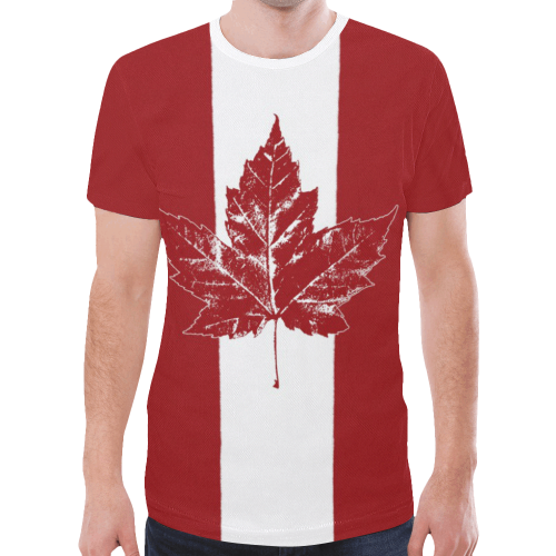Cool Canada Flag T-shirts New All Over Print T-shirt for Men (Model T45)