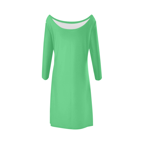 color Paris green Bateau A-Line Skirt (D21)