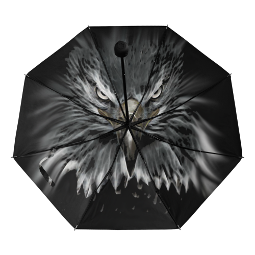Strong EAGLE Face black Anti-UV Foldable Umbrella (Underside Printing) (U07)
