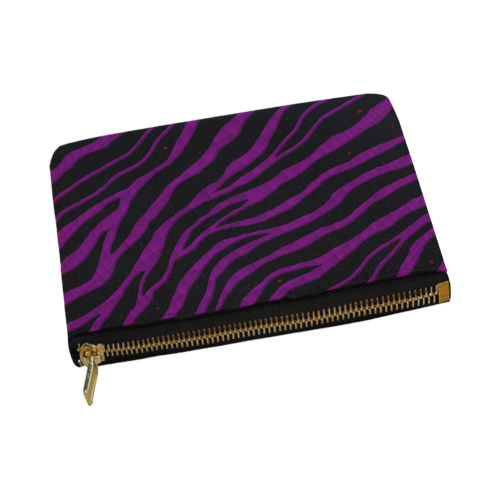 Ripped SpaceTime Stripes - Purple Carry-All Pouch 12.5''x8.5''