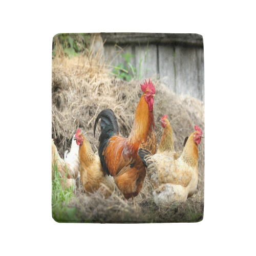 Farmside Roosters Ultra-Soft Micro Fleece Blanket 40"x50"