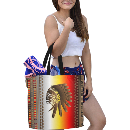 Honor and Strenght BRYW All Over Print Canvas Tote Bag/Large (Model 1699)