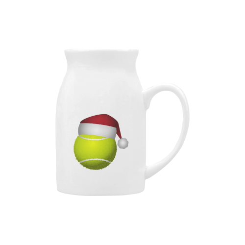 Santa Hat Tennis Ball Christmas Milk Cup (Large) 450ml