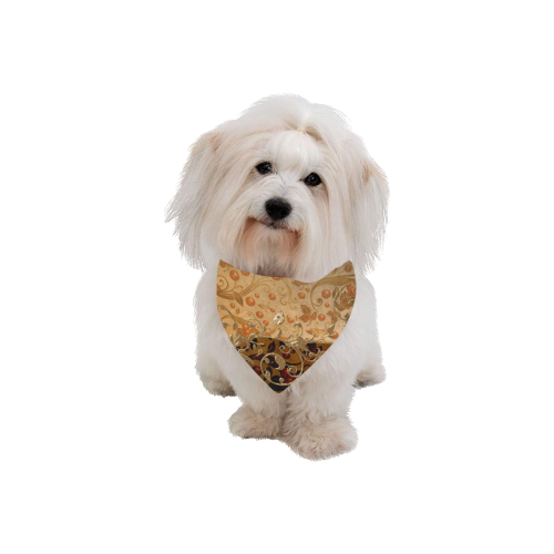 Wonderful decorative floral design Pet Dog Bandana/Large Size