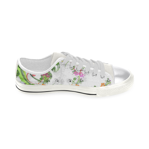 flowers-98164_1920 Women's Classic Canvas Shoes (Model 018)