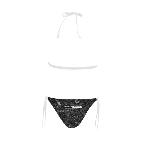 KNY-BK1 Buckle Front Halter Bikini Swimsuit (Model S08)