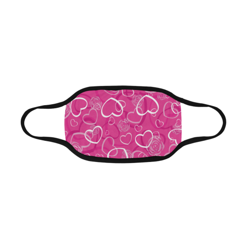 HEARTS PINK LOVE Mouth Mask