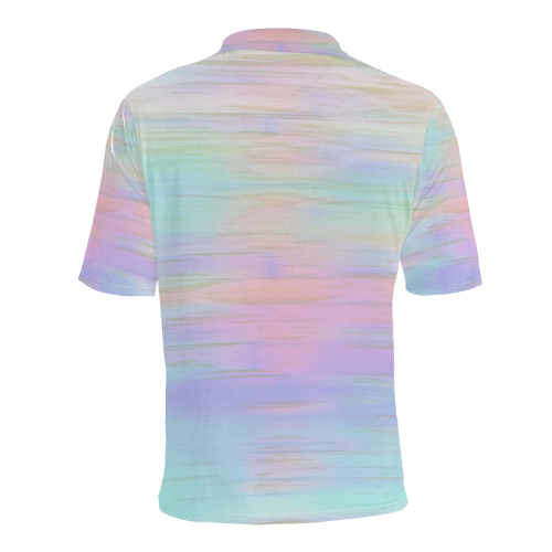 noisy gradient 1 pastel by JamColors Men's All Over Print Polo Shirt (Model T55)