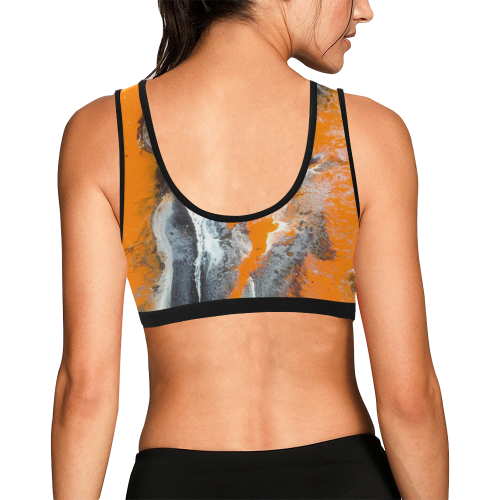 Eye of the Tiger Women's All Over Print Sports Bra (Model T52)