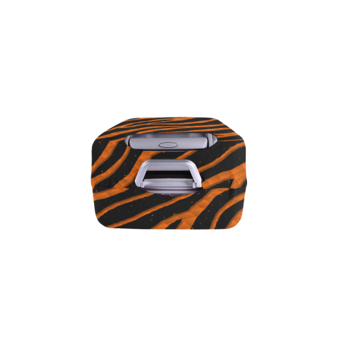 Ripped SpaceTime Stripes - Orange Luggage Cover/Small 18"-21"