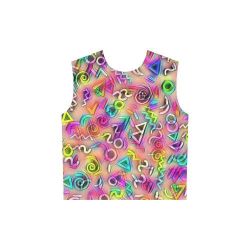 funky doodle 219B by JAMColors All Over Print Sleeveless Hoodie for Women (Model H15)