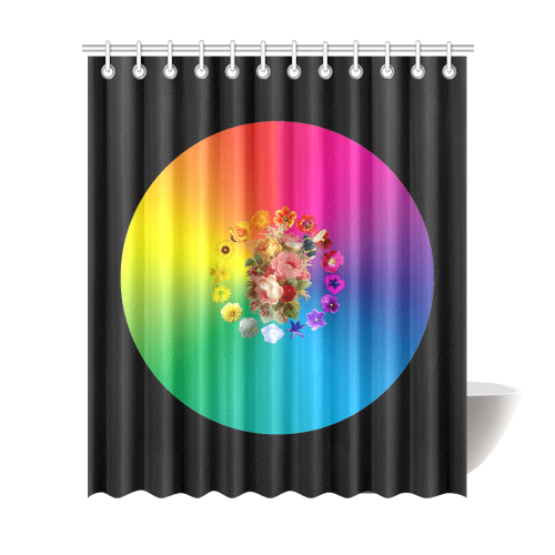 A Rainbow Day Shower Curtain 72"x84"