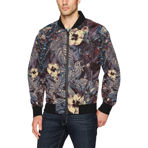 flowers #flowers #pattern All Over Print Bomber Jacket for Men (Model H31)