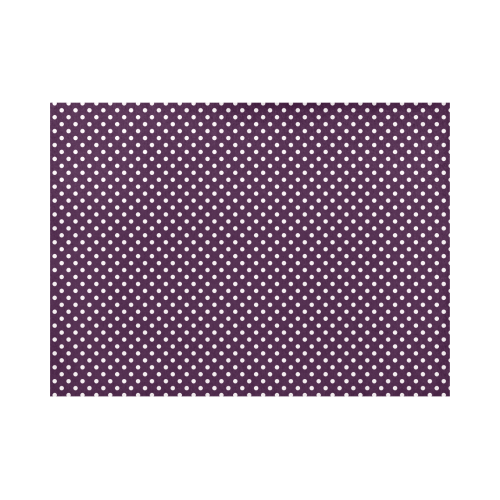 Burgundy polka dots Placemat 14’’ x 19’’ (Six Pieces)