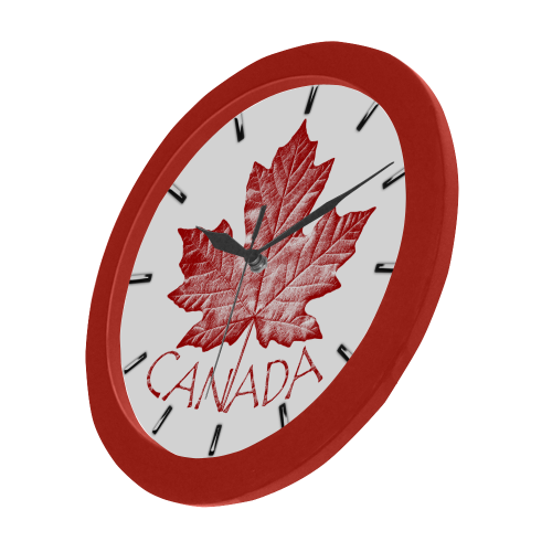 Canada Clock Retro Canada Souvenir Circular Plastic Wall clock