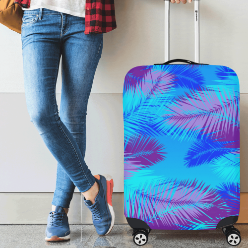 Summer Island pop art design Luggage Cover/Medium 22"-25"