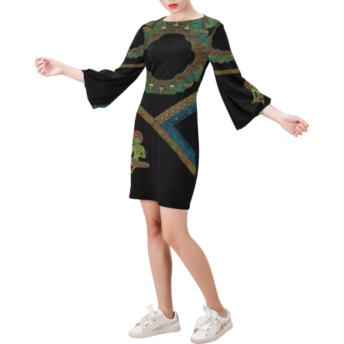 Tara by Vaatekaappi Bell Sleeve Dress (Model D52)