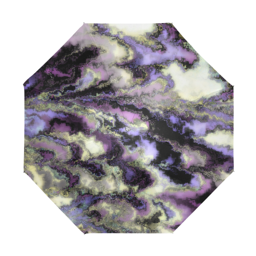 Purple marble Anti-UV Foldable Umbrella (U08)
