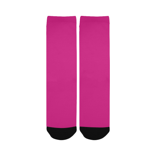 color Barbie pink Women's Custom Socks