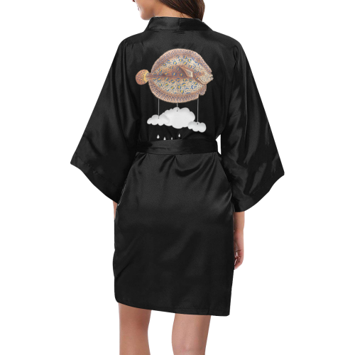 The Cloud Fish Surreal Kimono Robe