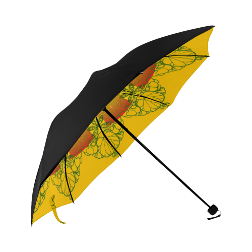 rasta nouveau yellow Anti-UV Foldable Umbrella (Underside Printing) (U07)