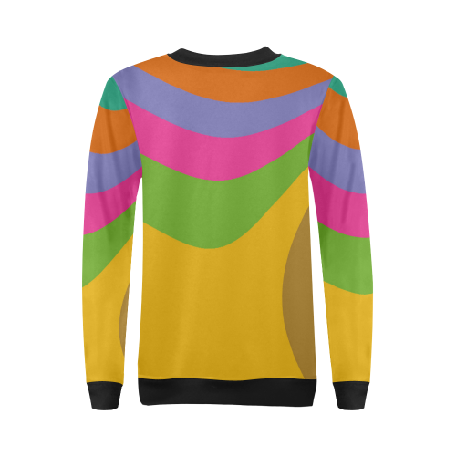 4colors All Over Print Crewneck Sweatshirt for Women (Model H18)