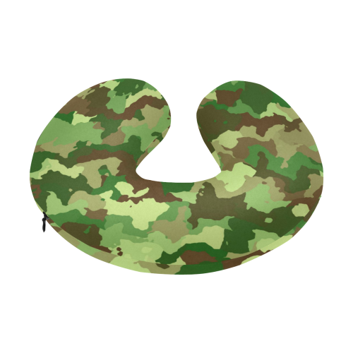 camouflage green U-Shape Travel Pillow