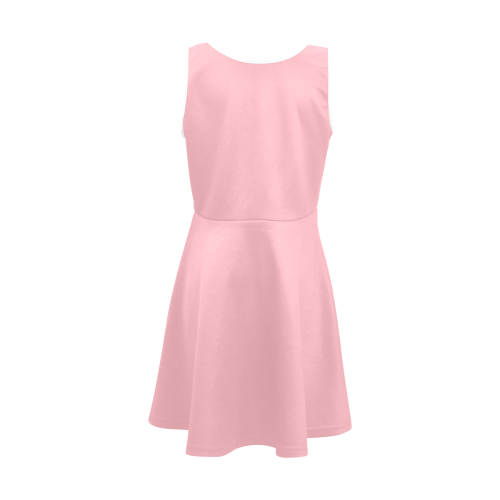 color light pink Girls' Sleeveless Sundress (Model D56)