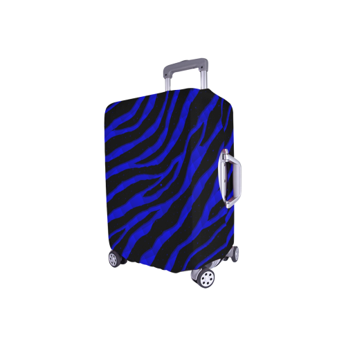 Ripped SpaceTime Stripes - Blue Luggage Cover/Small 18"-21"