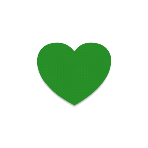 color green Heart Coaster