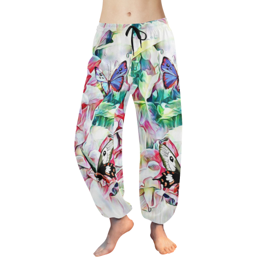 Secret Garden II by JamColors Women's All Over Print Harem Pants (Model L18)