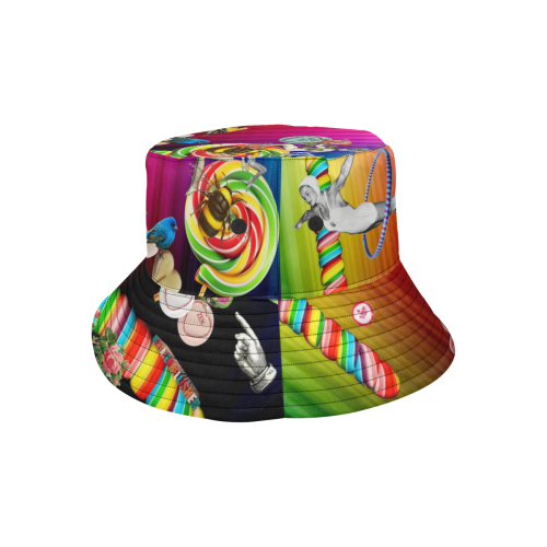 Sweet Rainbow Hugs All Over Print Bucket Hat