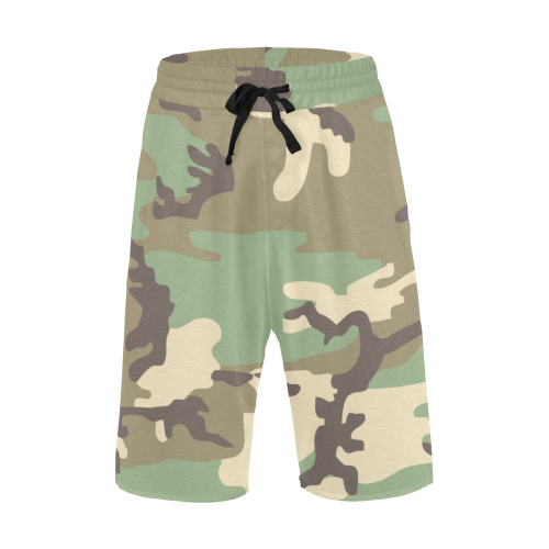 Woodland Camo Men's All Over Print Casual Shorts (Model L23)