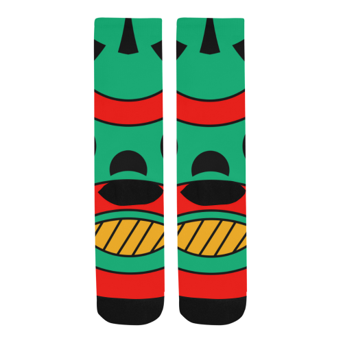 African Scary Tribal Trouser Socks