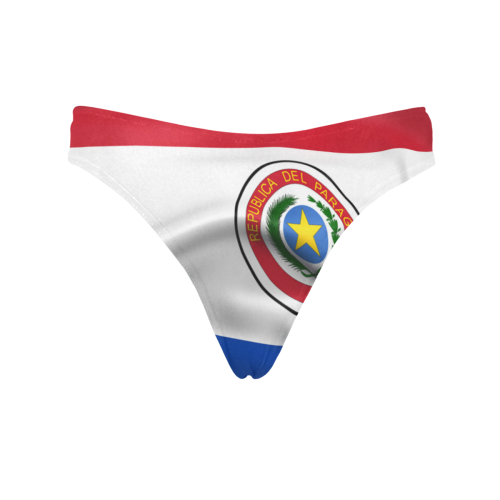 Paraguay Flag Women's All Over Print Thongs (Model L30)