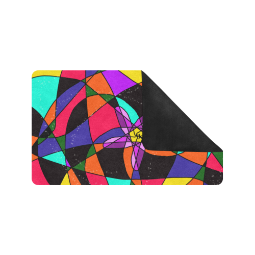 Abstract Design S 2020 Doormat 30"x18" (Black Base)