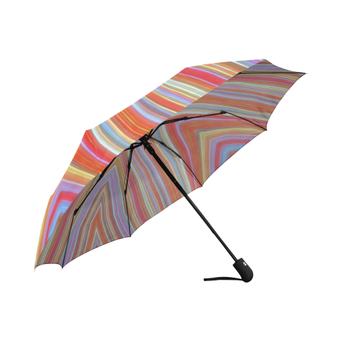 Wild Wavy X Lines I Auto-Foldable Umbrella (Model U04)