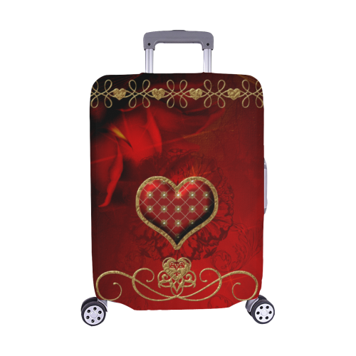 Wonderful decorative heart Luggage Cover/Medium 22"-25"