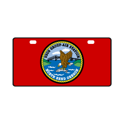 Coast Guard Air Station North Bend Oregon License Plate
