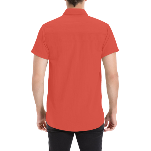 Cherry Tomato Men's All Over Print Short Sleeve Shirt (Model T53)