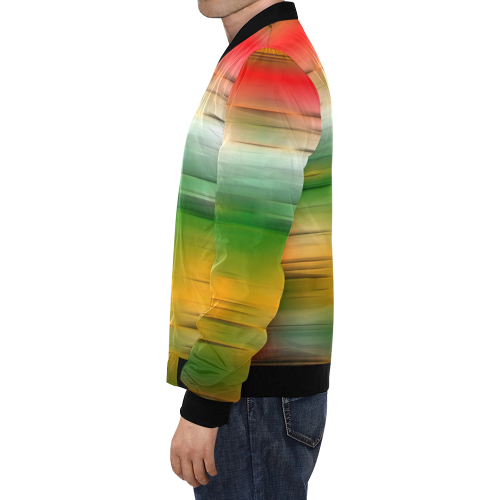 noisy gradient 3 by JamColors All Over Print Bomber Jacket for Men/Large Size (Model H19)