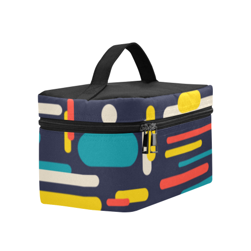 Colorful Rectangles Cosmetic Bag/Large (Model 1658)